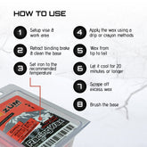 CHILL TEMPS - Ceramic Non - Fluoro - ZÜMWAX Iron-On Ski/Snowboard/Nordic/Cross-Country Racing Wax, 140g, Vanilla Scent, PFAS-Free, Made in USA